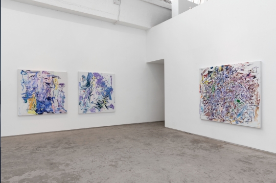 “赵大钧:蓝色上的红线”,CLC画廊展览现场
“赵大钧:蓝色上的红线”,CLC画廊展览现场
