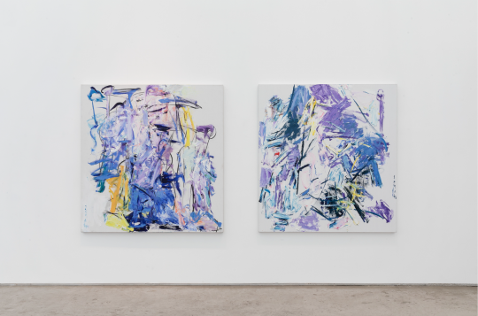 “赵大钧:蓝色上的红线”,CLC画廊展览现场
“赵大钧:蓝色上的红线”,CLC画廊展览现场
