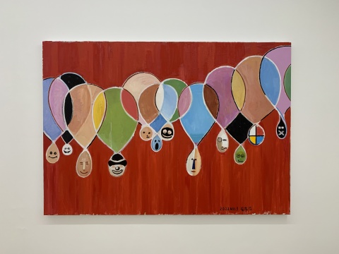 《摩登时代No.3》140×200cm 布面油画 2022
《摩登时代No.3》140×200cm 布面油画 2022