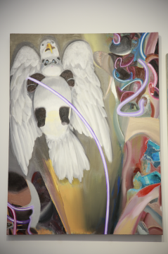 王迈《文化鹰熊 NO.1》 130x98cm 布面油画 2021-2022
王迈《文化鹰熊 NO.1》 130x98cm 布面油画 2021-2022