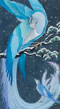 牟林童 雪在临近的枝头落下Ⅲ 2021 布面油画
牟林童 雪在临近的枝头落下Ⅲ 2021 布面油画