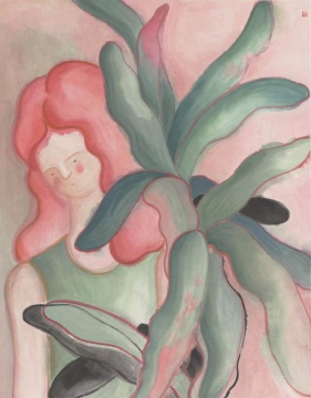 姚浩 夏-粉红波浪 2022 纸本设色 113×89cm
姚浩 夏-粉红波浪 2022 纸本设色 113×89cm