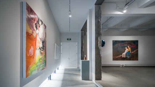 “光环上的石子”展览现场 七木空间 北京 2022
“光环上的石子”展览现场 七木空间 北京 2022