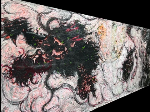 浮石寺传说, 170cm×600cm, 英尺, 铅笔,丝印雕刻, 2022
浮石寺传说, 170cm×600cm, 英尺, 铅笔,丝印雕刻, 2022