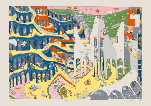 金宇澄《桃花》120×90cm 丝网版画 2020
金宇澄《桃花》120×90cm 丝网版画 2020