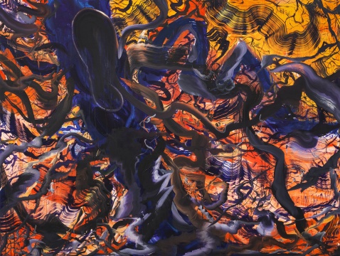 《树 #58》150 x 200 cm 油画棒 布面油画 2022
《树 #58》150 x 200 cm 油画棒 布面油画 2022
