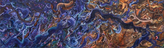 《树 #66》810 x 240 cm 油画棒 布面油画 2022
《树 #66》810 x 240 cm 油画棒 布面油画 2022