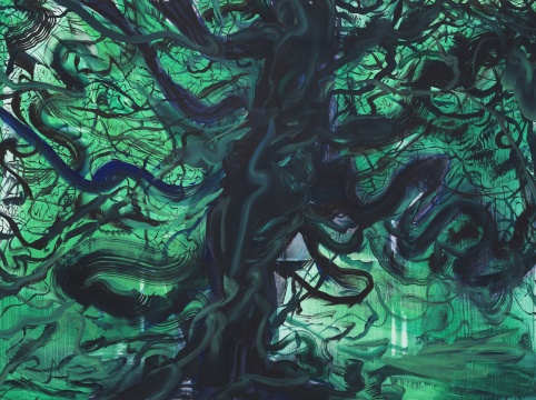 《树 #57》150 x 200 cm 油画棒 布面油画 2022
《树 #57》150 x 200 cm 油画棒 布面油画 2022