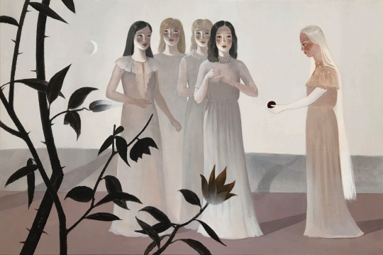 王小双《枝-4》60x90cm 布⾯丙烯 2019
王小双《枝-4》60x90cm 布⾯丙烯 2019