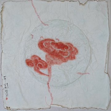 章燕紫《冬至》 40x40cm 综合材料 2022 章燕紫《冬至》 40x40cm 综合材料 2022