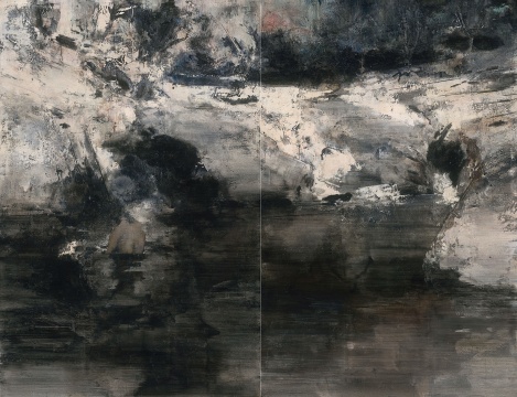 《沧浪幽迹4》300×400cm 布面丙烯 2015
《沧浪幽迹4》300×400cm 布面丙烯 2015