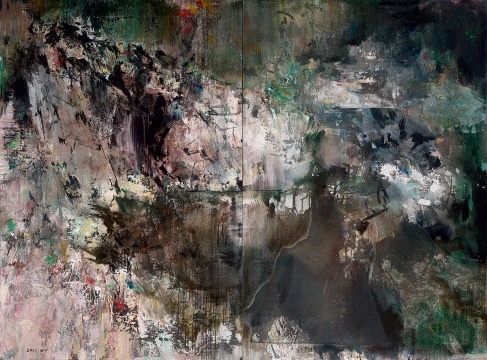 《沧浪幽迹6》160×220cm 布面丙烯 2015
《沧浪幽迹6》160×220cm 布面丙烯 2015