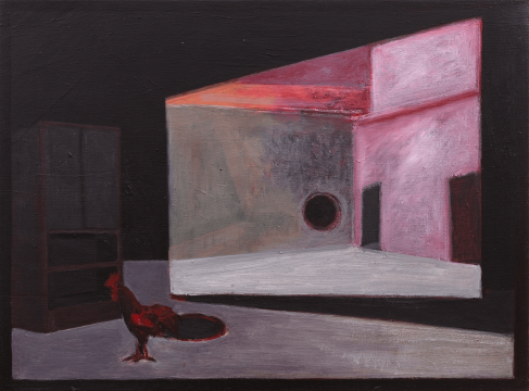 《室外的光》,布面丙烯,60 × 80 cm,2009
《室外的光》,布面丙烯,60 × 80 cm,2009