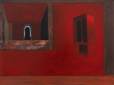 《窗》,布面油画,60 × 80 cm,2009
《窗》,布面油画,60 × 80 cm,2009