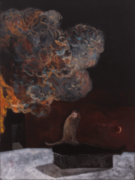 《彩云》,布面丙烯,80 × 60 cm,2009
《彩云》,布面丙烯,80 × 60 cm,2009