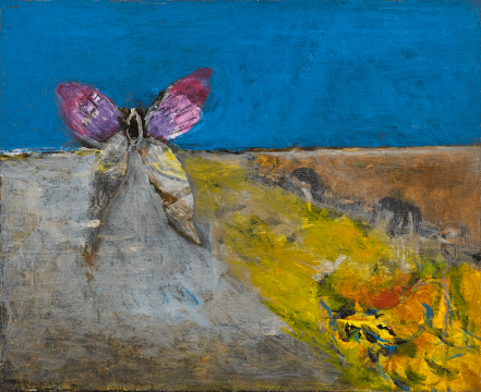 《蝶之一》,布面丙烯,35 × 43 cm,2003
《蝶之一》,布面丙烯,35 × 43 cm,2003