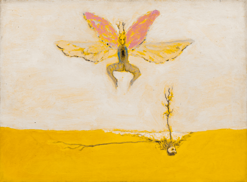 《蝶之三》,布面丙烯,41 × 55 cm,2004
《蝶之三》,布面丙烯,41 × 55 cm,2004