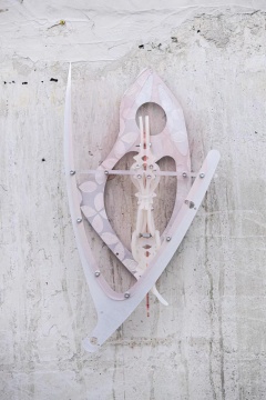 孙博轩《Thorax》65x36.5x8cm 铝合金、透镜、金属固定装置、硅胶、油漆 2022
孙博轩《Thorax》65x36.5x8cm 铝合金、透镜、金属固定装置、硅胶、油漆 2022