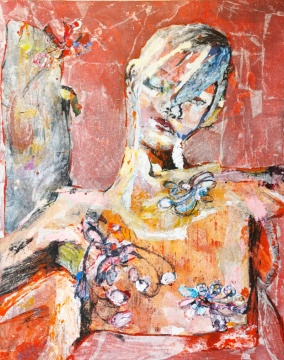 张梦宸《窗前风景之暖暖的阳光》150×120cm 布面综合材料 2022
张梦宸《窗前风景之暖暖的阳光》150×120cm 布面综合材料 2022