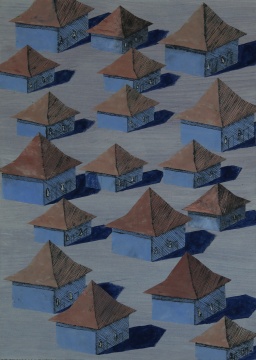 于朋《茅房》52×37cm 纸上综合材料 2018
于朋《茅房》52×37cm 纸上综合材料 2018
