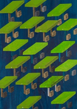 于朋《加油站》52×37cm 纸上综合材料 2019
于朋《加油站》52×37cm 纸上综合材料 2019