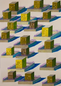 于朋《监狱》 52×37cm 纸上综合材料 2019
于朋《监狱》 52×37cm 纸上综合材料 2019
