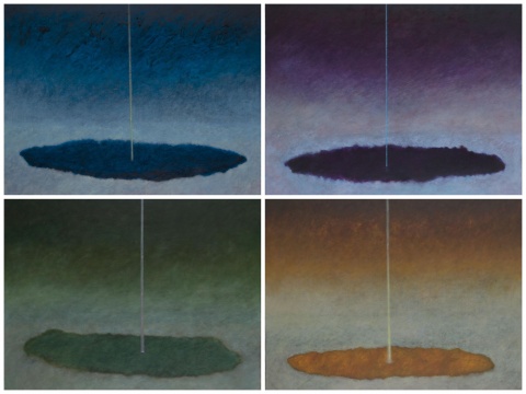于朋《光线四联》80×100cm×4 布面油画 2020
于朋《光线四联》80×100cm×4 布面油画 2020
