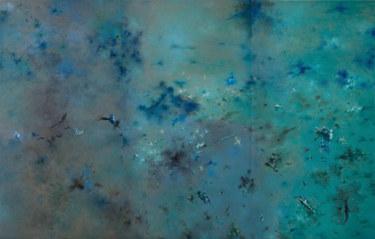 《风景45》 300×450cm 布面油画 2013
《风景45》 300×450cm 布面油画 2013