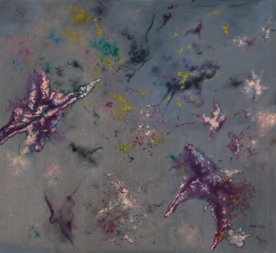 《风景76》 120×110cm 布面油画 2013
《风景76》 120×110cm 布面油画 2013