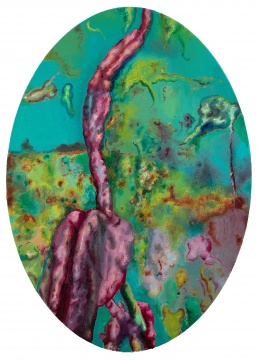 《美人蕉370》25×30cm 布面油画 2021
《美人蕉370》25×30cm 布面油画 2021