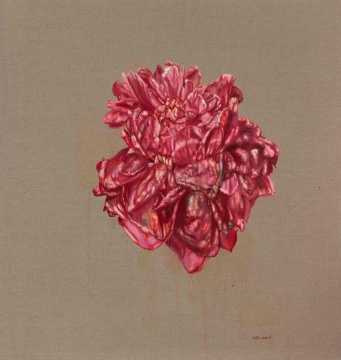 《牡丹花》200×190cm 布面油画 2020
《牡丹花》200×190cm 布面油画 2020