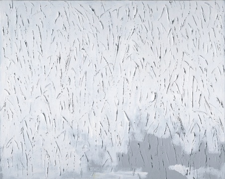 《白墨》160×200cm 布面丙烯 2021
《白墨》160×200cm 布面丙烯 2021