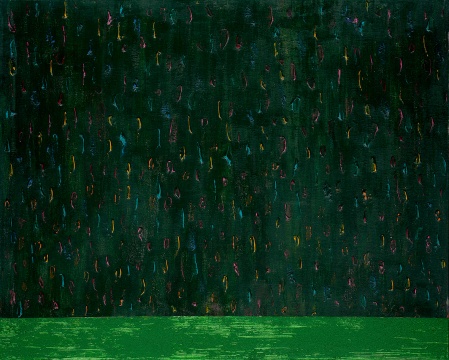 《心雨》80×100cm 布面丙烯 2022
《心雨》80×100cm 布面丙烯 2022