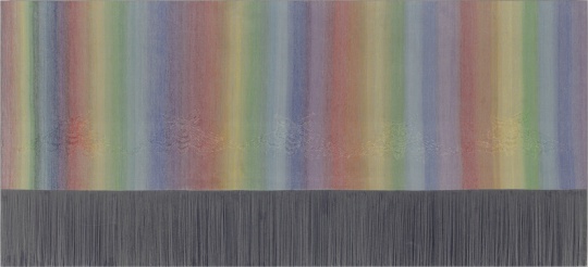 《作为生命的绢——5》 40cm×88.5cm,绢本设色,2017
《作为生命的绢——5》 40cm×88.5cm,绢本设色,2017