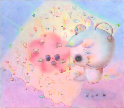 《记》150×131cm 布面丙烯、树脂 2022
《记》150×131cm 布面丙烯、树脂 2022