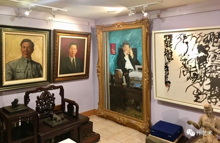 刘钢宅邸 从左至右:董希文《冼星海》《聂耳》;赵半狄《肖像》;王冬龄《乱书-长笑人生能几何》。 摄影:董林
刘钢宅邸 从左至右:董希文《冼星海》《聂耳》;赵半狄《肖像》;王冬龄《乱书-长笑人生能几何》。 摄影:董林