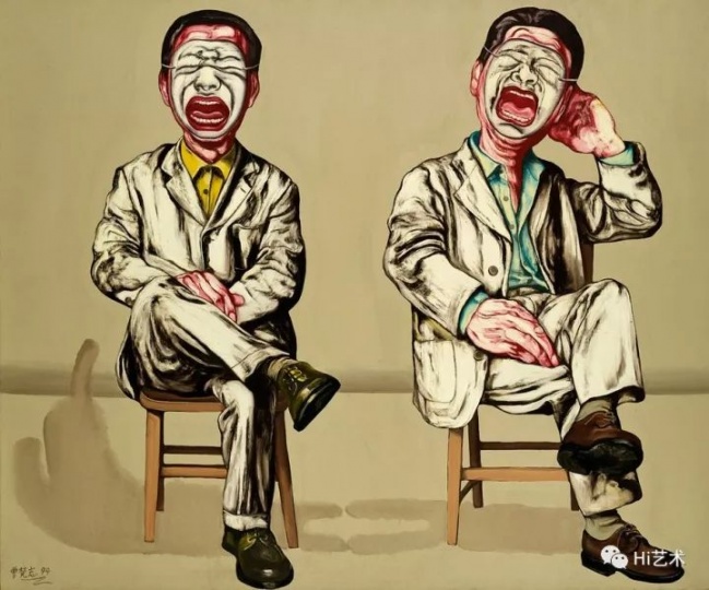 曾梵志《面具系列第十六号》150×180cm 布面油画 1994
成交价:2070万元
2017中国嘉德秋拍“纬度/态度——少励家族藏中国当代艺术专场”
曾梵志《面具系列第十六号》150×180cm 布面油画 1994
成交价:2070万元
2017中国嘉德秋拍“纬度/态度——少励家族藏中国当代艺术专场”