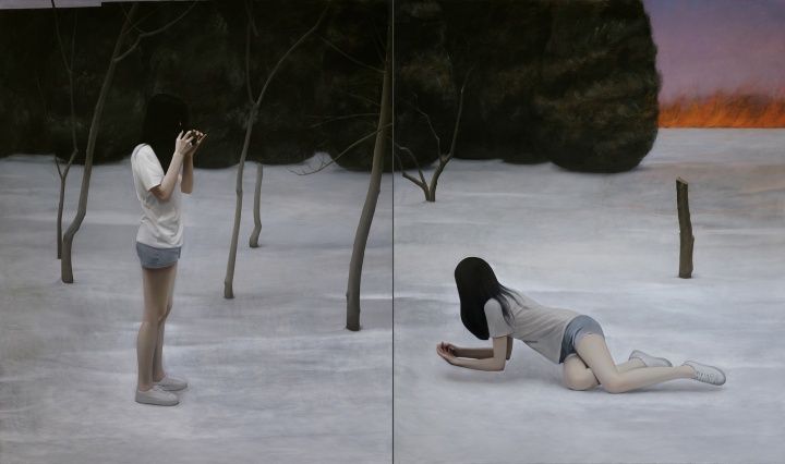 《CGZ图画图书馆》260×440cm 布面油画 2022
《CGZ图画图书馆》260×440cm 布面油画 2022