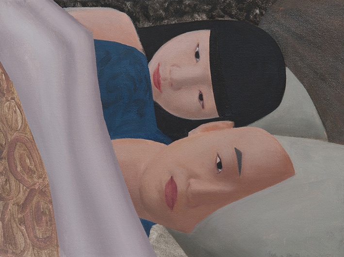 《失眠》30×40cm 布面油画 2013
《失眠》30×40cm 布面油画 2013