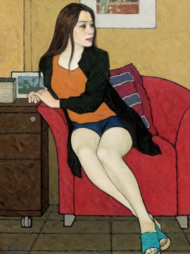靳尚谊 《画家小兰》 2013
靳尚谊 《画家小兰》 2013