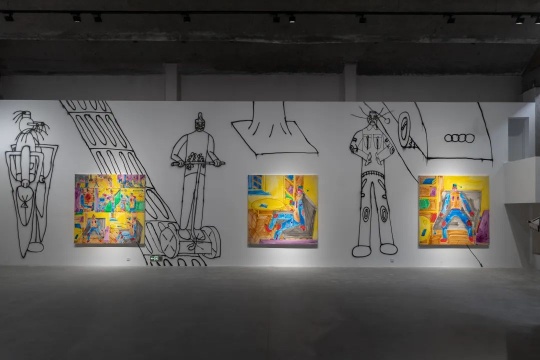 挂画200x200cm,绘画、丙烯、墙体绘画,摄影:杨丽 挂画200x200cm,绘画、丙烯、墙体绘画,摄影:杨丽