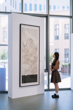 “水墨更开新象”展览现场 香港中文大学(深圳)大学艺术中心 TC101 SPACE
“水墨更开新象”展览现场 香港中文大学(深圳)大学艺术中心 TC101 SPACE