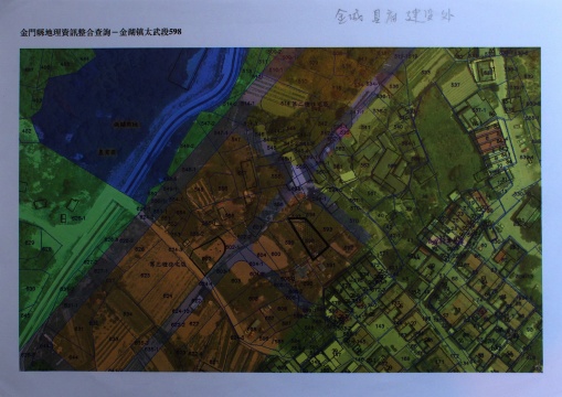 陈翠梅金门土地地籍图,2022年。图片由艺术家提供。
陈翠梅金门土地地籍图,2022年。图片由艺术家提供。