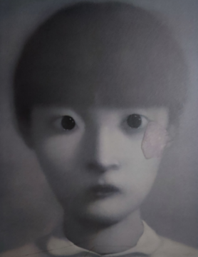 张晓刚《同志 No.14》150 x 120cm 布面油画199
张晓刚《同志 No.14》150 x 120cm 布面油画199