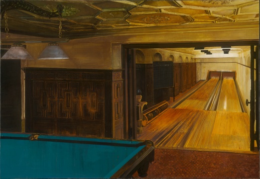 《临时家庭—美式风格》180×260cm 布面丙烯2011
《临时家庭—美式风格》180×260cm 布面丙烯2011