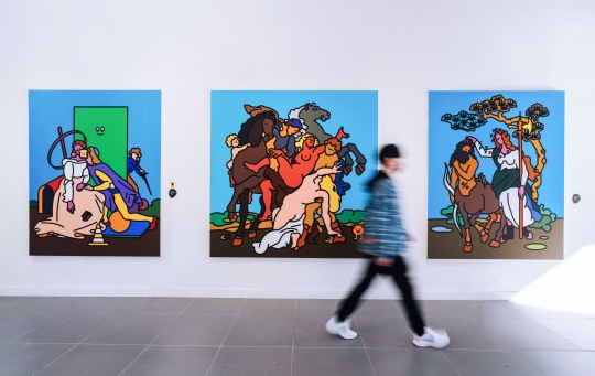 “永不碎边”展览现场 香港中文大学(深圳)大学艺术中心TC101SPACE
“永不碎边”展览现场 香港中文大学(深圳)大学艺术中心TC101SPACE