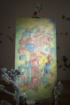 方块的冇谓号 120x60cm 2022 综合绘画
方块的冇谓号 120x60cm 2022 综合绘画