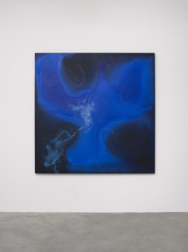奇美拉
2020
黑色 Aquacryl 颜料、色粉、铅笔、铝板
190 x 190 x 5.5 cm
© 施拉泽·赫什阿里，图片由里森画廊提供
