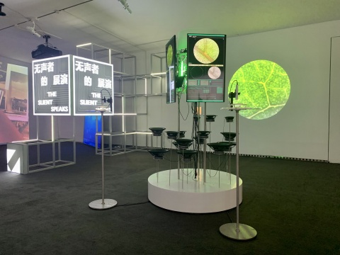 “文本、代码与感知的回声”展览现场
“文本、代码与感知的回声”展览现场
