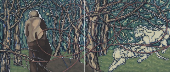 虎山行 布面丙烯 180X420cm 2019年
虎山行 布面丙烯 180X420cm 2019年